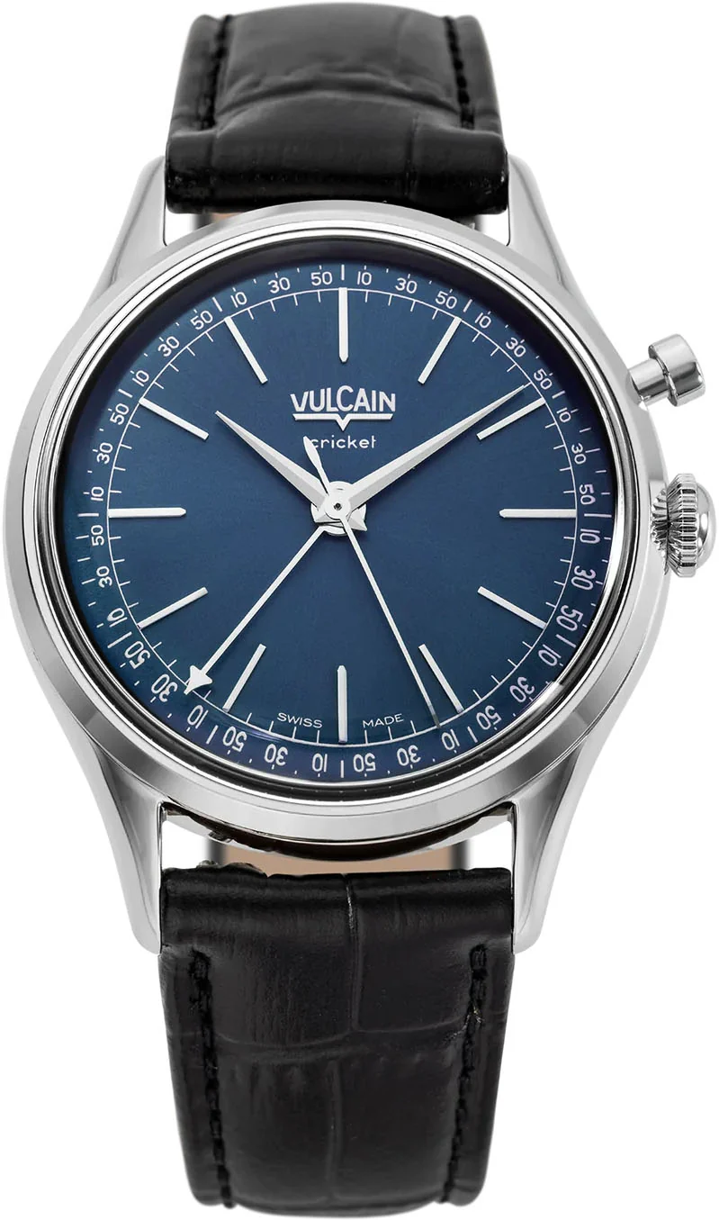 Vulcain Cricket President 36mm Blue Watch