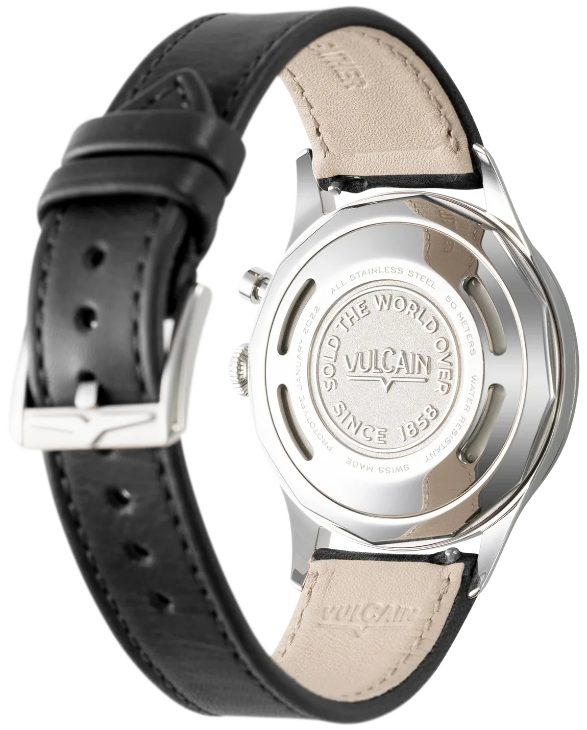 Vulcain Cricket President 36mm Pale Salmon Watch - Image 2