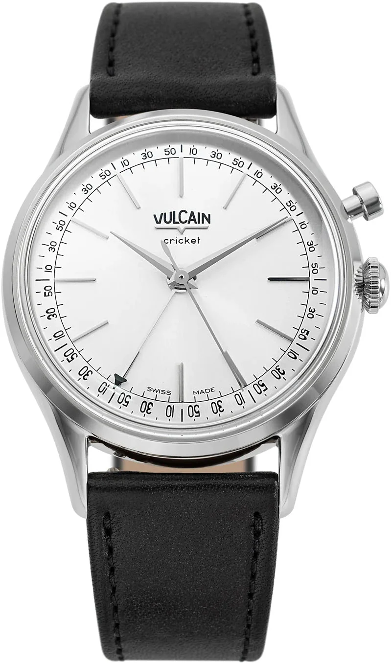 Vulcain Cricket President 39mm Silver Watch