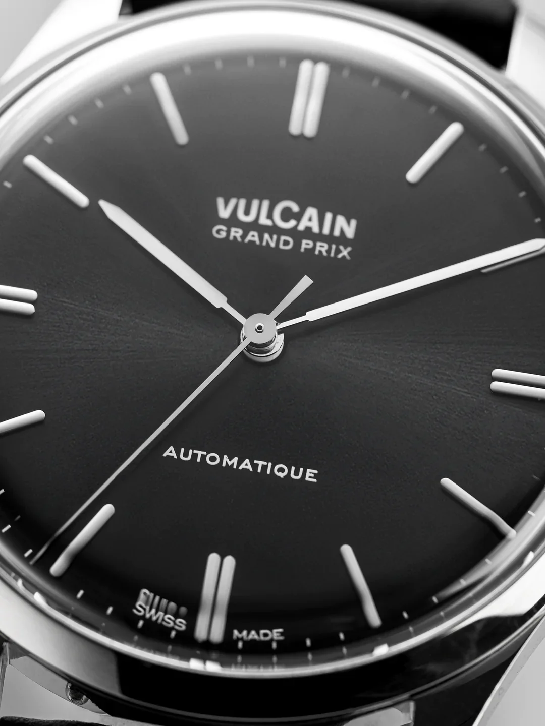 Vulcain Grand Prix Grey Leather Watch - Image 2