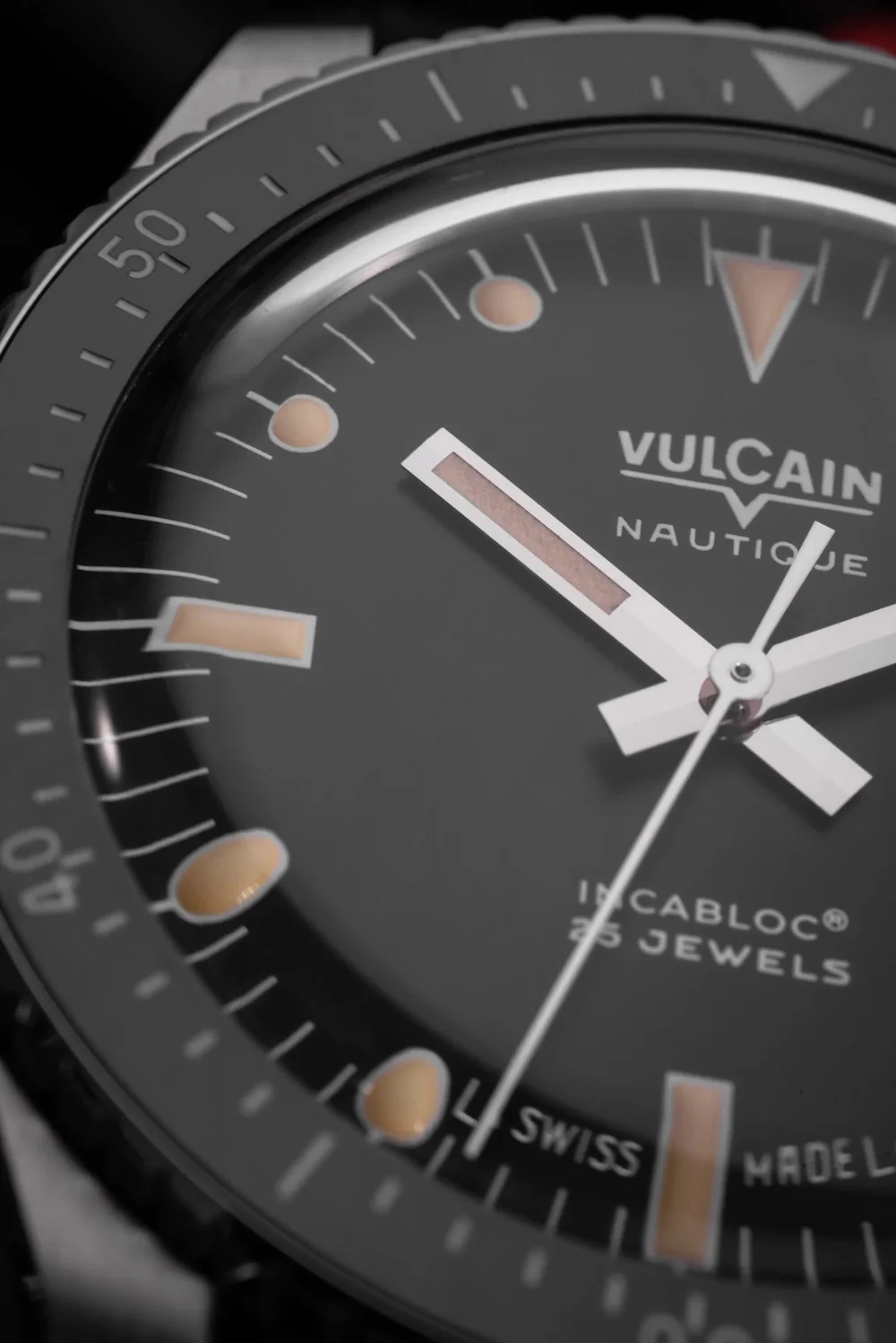 Vulcain Skindiver Black Leather Watch - Image 3