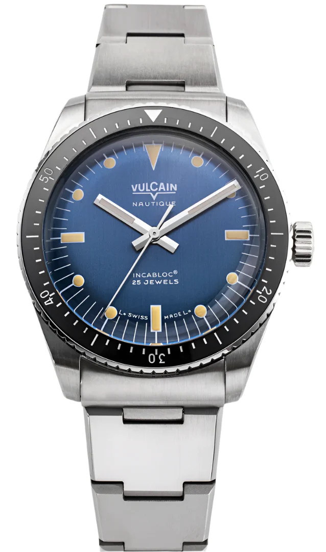 Vulcain Skindiver Blue Bracelet Watch