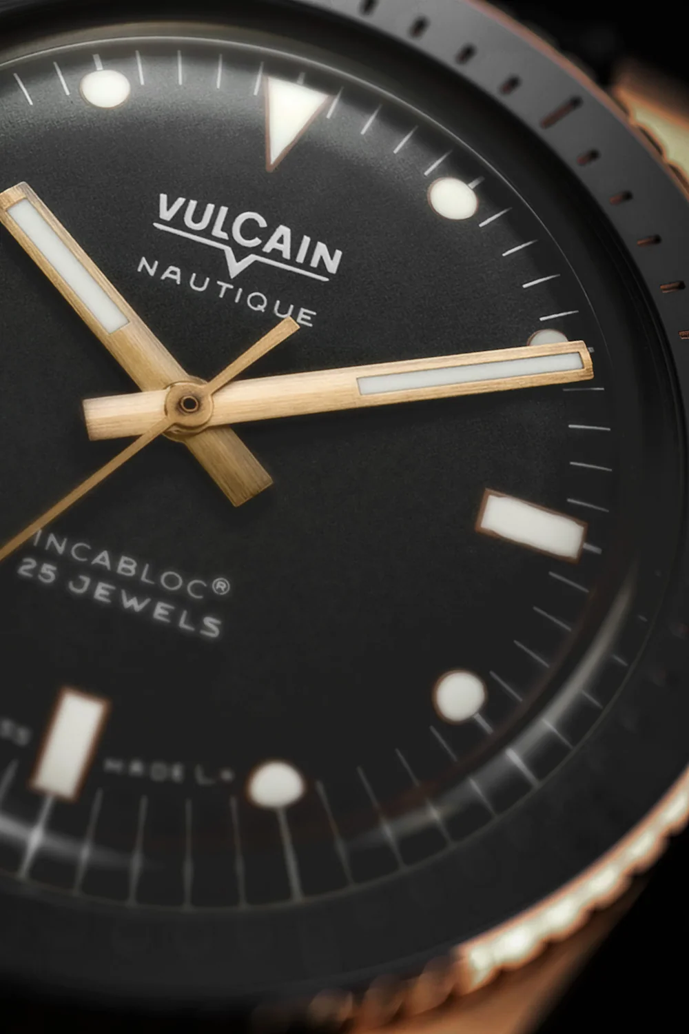 Vulcain Skindiver Nautique Bronze Black Watch - Image 2