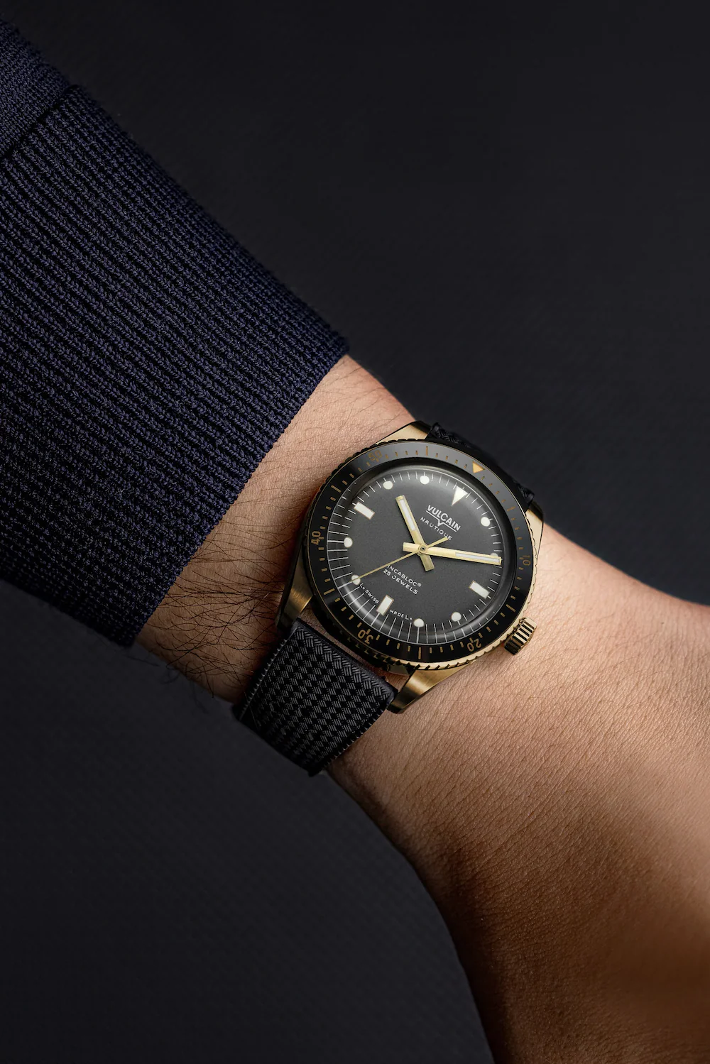 Vulcain Skindiver Nautique Bronze Grey Watch - Image 3