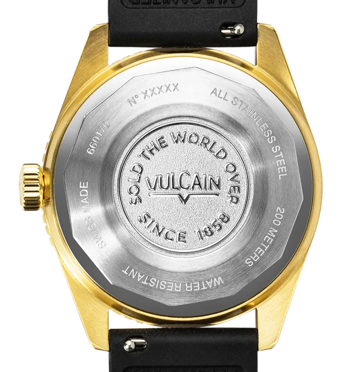 Vulcain Skindiver Nautique Gold Blue - Image 2
