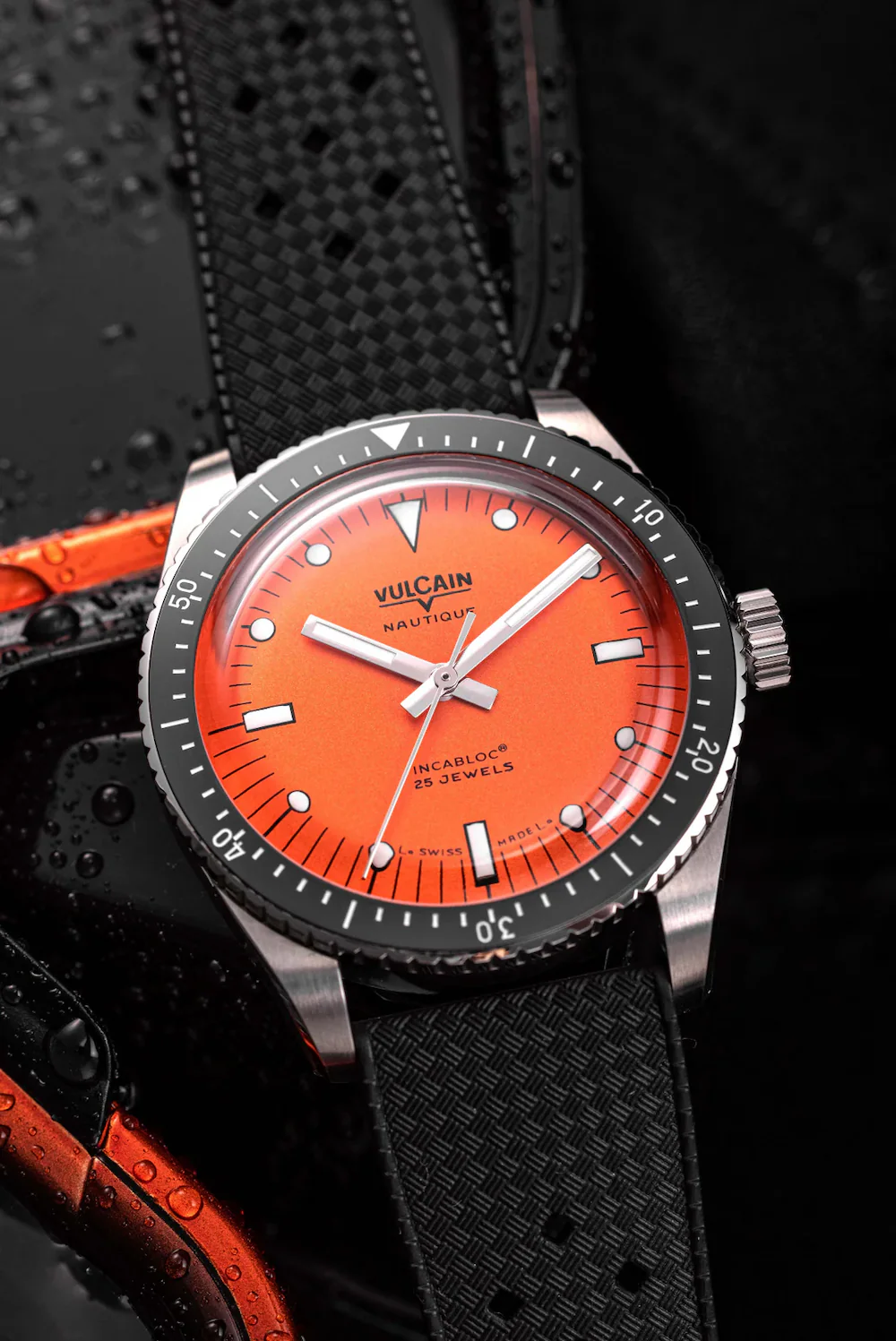 Vulcain Skindiver Nautique Orange Watch - Image 3