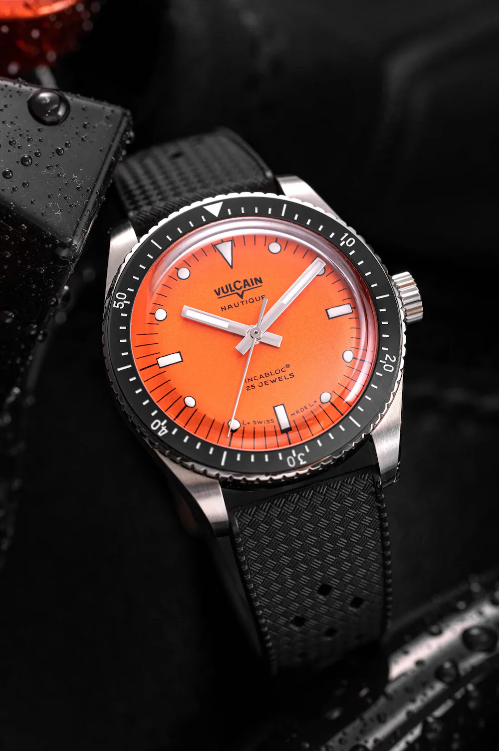 Vulcain Skindiver Nautique Orange Watch - Image 4