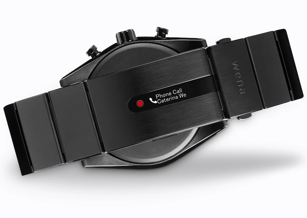 Wena Watch Wrist Pro With Black Solar Chronograph Face - Image 2