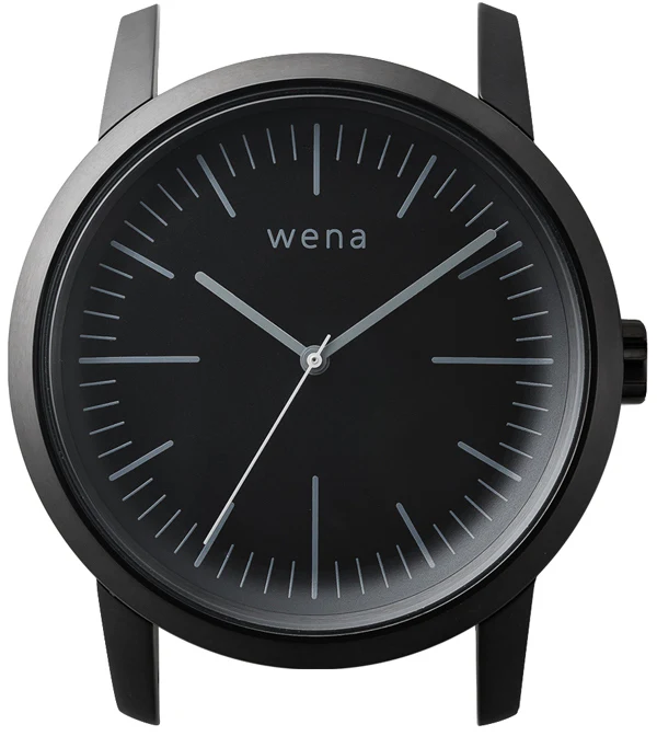 Wena By Sony Watch Head Three Hands Black