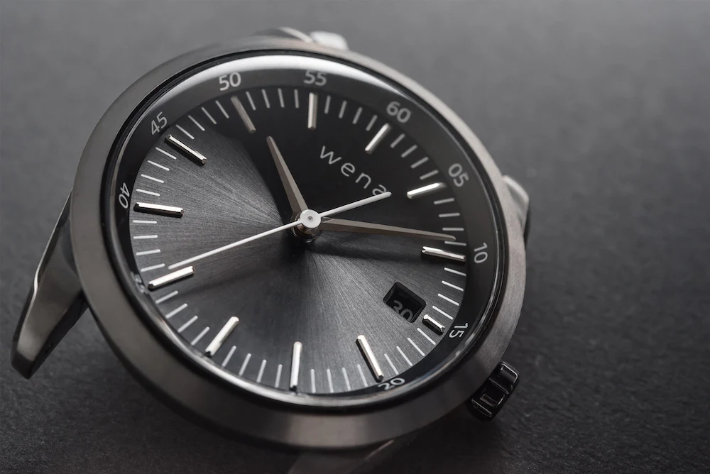 Wena Watch Wrist Pro With Silver Solar Three Hands Face - Image 3