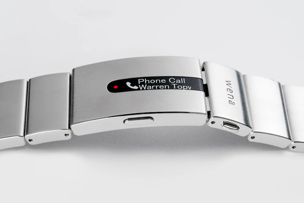 Wena Watch Wrist Pro With Silver Mechanical Three Hands Face - Image 2