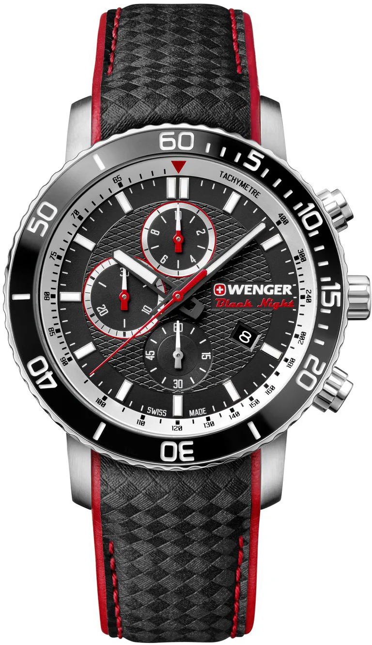 Wenger Watch Roadster Black Night Chrono Mens
