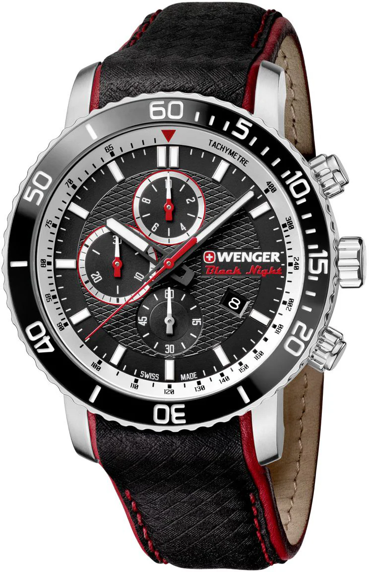 Wenger Watch Roadster Black Night Chrono Mens - Image 2
