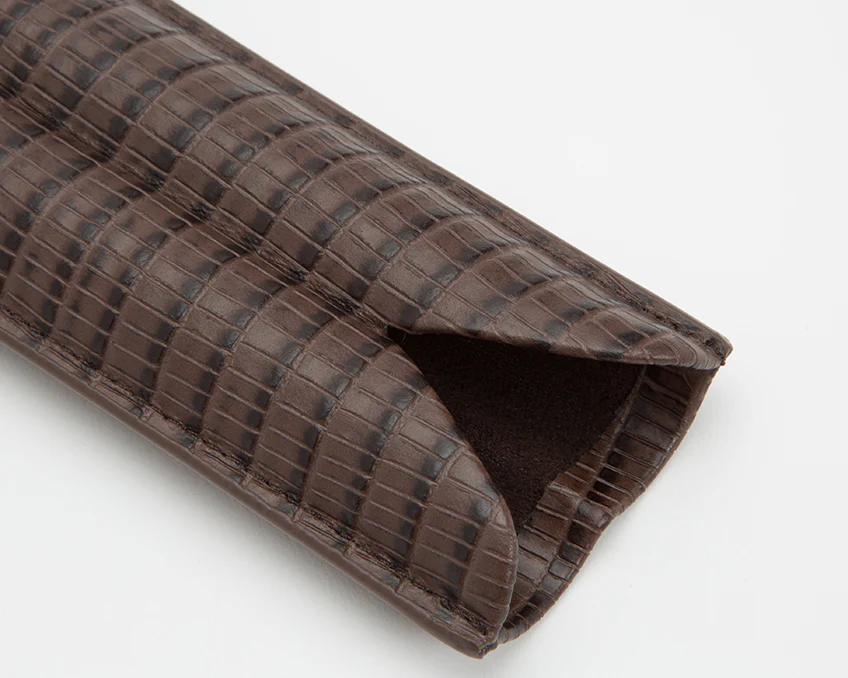 Wolf Cigar Case Blake 2 Piece Brown Teju Lizard - Image 4