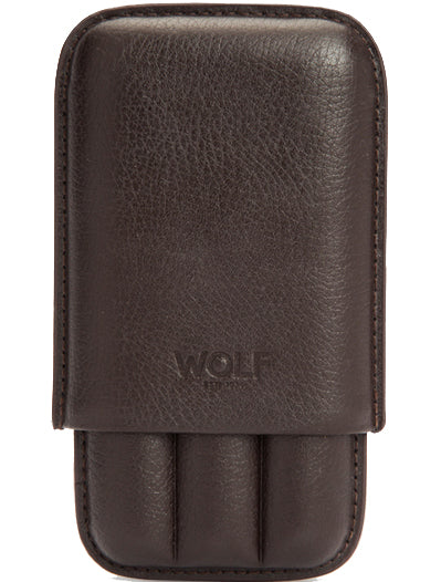 Wolf Cigar Case Blake 3 Piece Brown