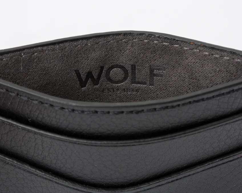 WOLF Credit Card Case Blake Black Grey - Image 4