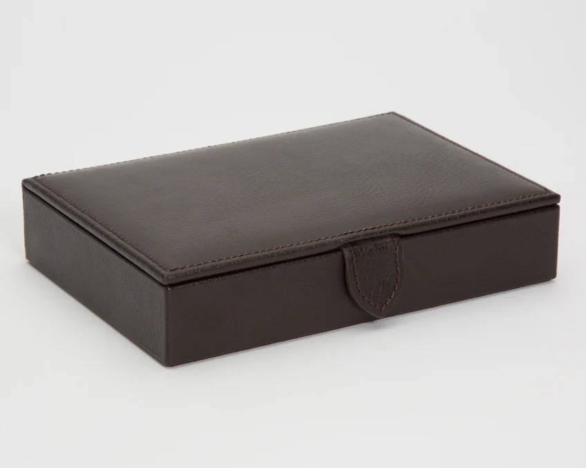 Wolf Cufflink Tie Box Blake Brown - Image 2