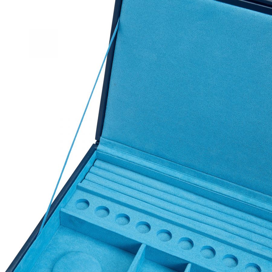 WOLF Jewellery Box Sophia With Drawers Indigo - Image 4