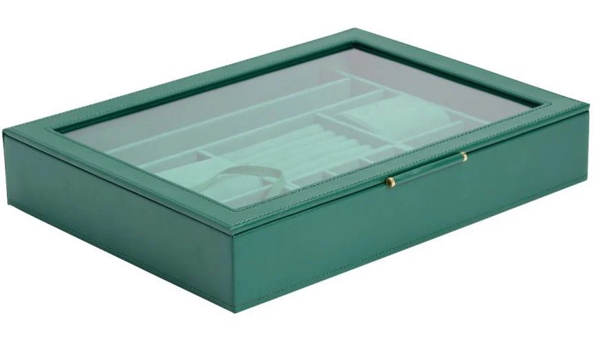 WOLF Jewellery Box Sophia With Window Forest Green - Image 3