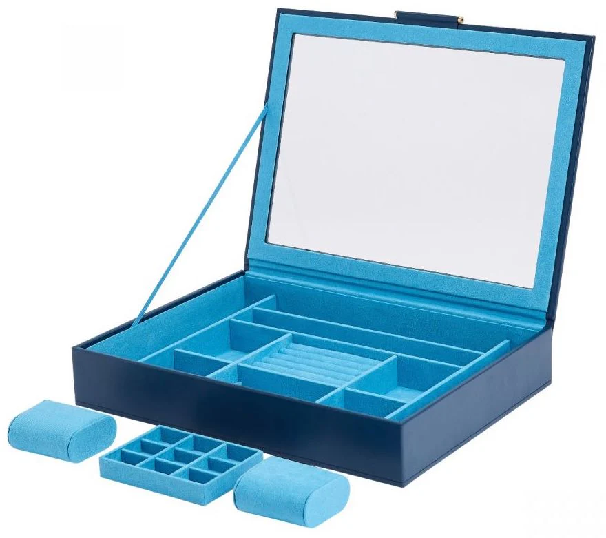 WOLF Jewellery Box Sophia With Window Indigo - Image 2