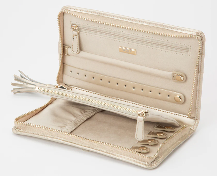 Wolf Jewellery Case Caroline Portfolio Champagne - Image 3