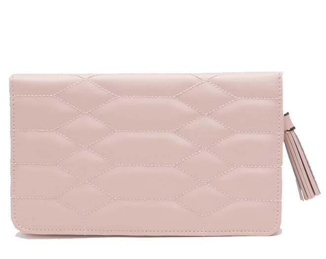 WOLF Jewellery Case Caroline Portfolio Rose Quartz