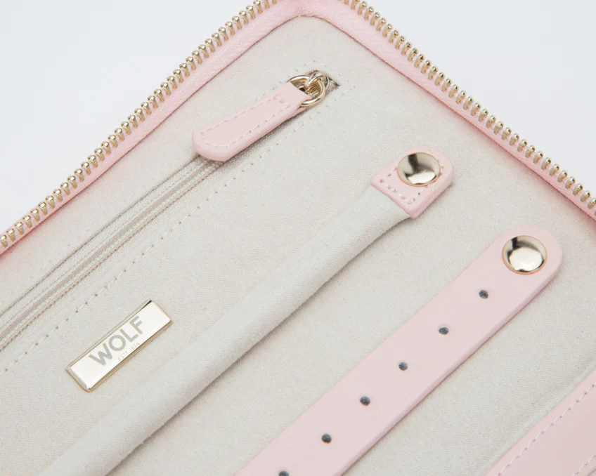 WOLF Jewellery Case Caroline Portfolio Rose Quartz - Image 4