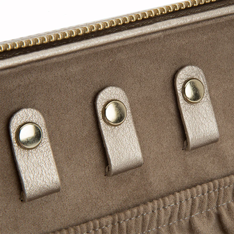 WOLF Jewellery Case Palermo Zip Pewter - Image 4