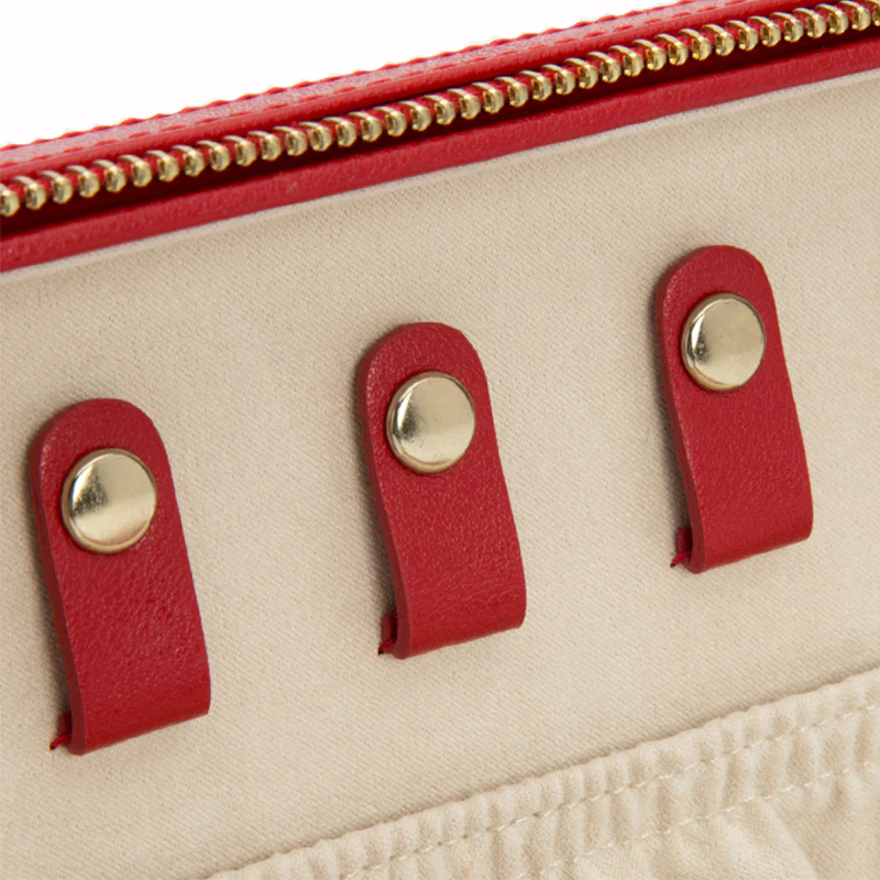 WOLF Jewellery Case Palermo Zip Red - Image 4