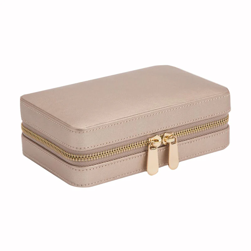 WOLF Jewellery Case Palermo Zip Rose Gold - Image 4