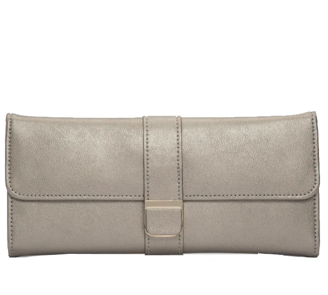 Wolf Jewellery Roll Palermo Pewter