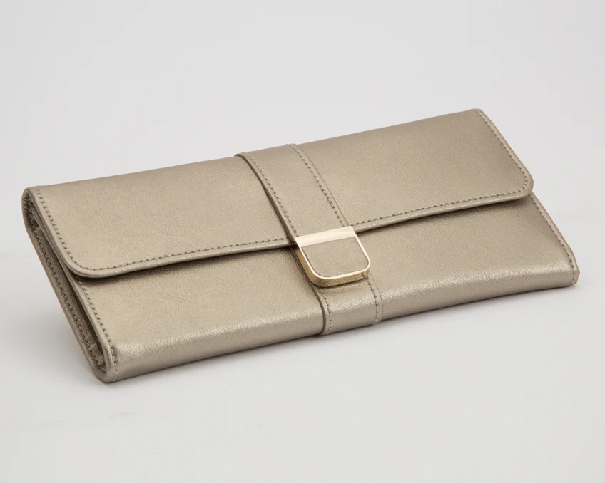 Wolf Jewellery Roll Palermo Pewter - Image 2