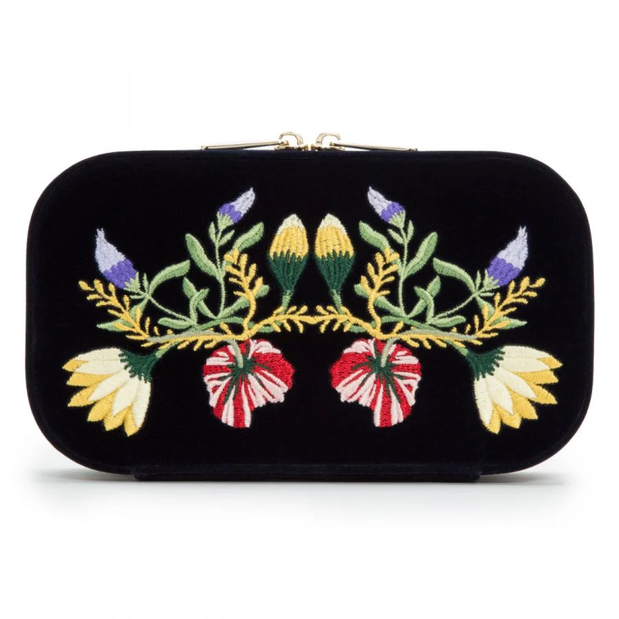 WOLF Jewellery Travel Case Zoe Zip Indigo - Image 3
