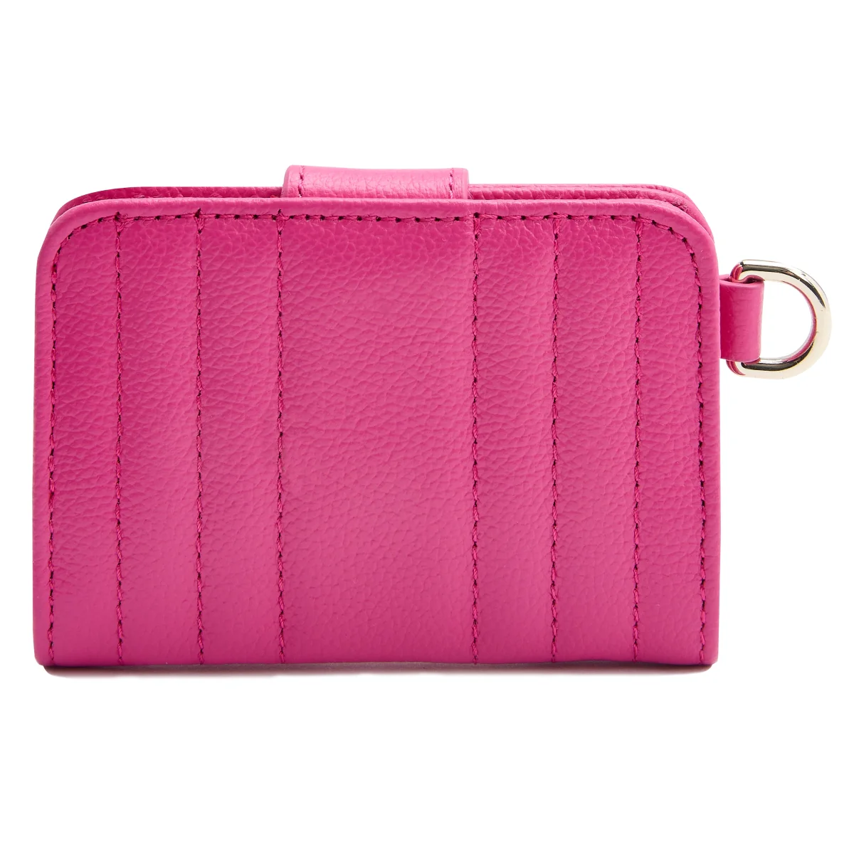 WOLF Mimi Collection Leather Pink Credit Card Holder with Wristlet - Image 3