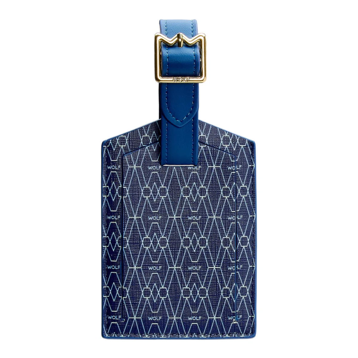 Wolf Signature Vegan Collection Blue Luggage Tag