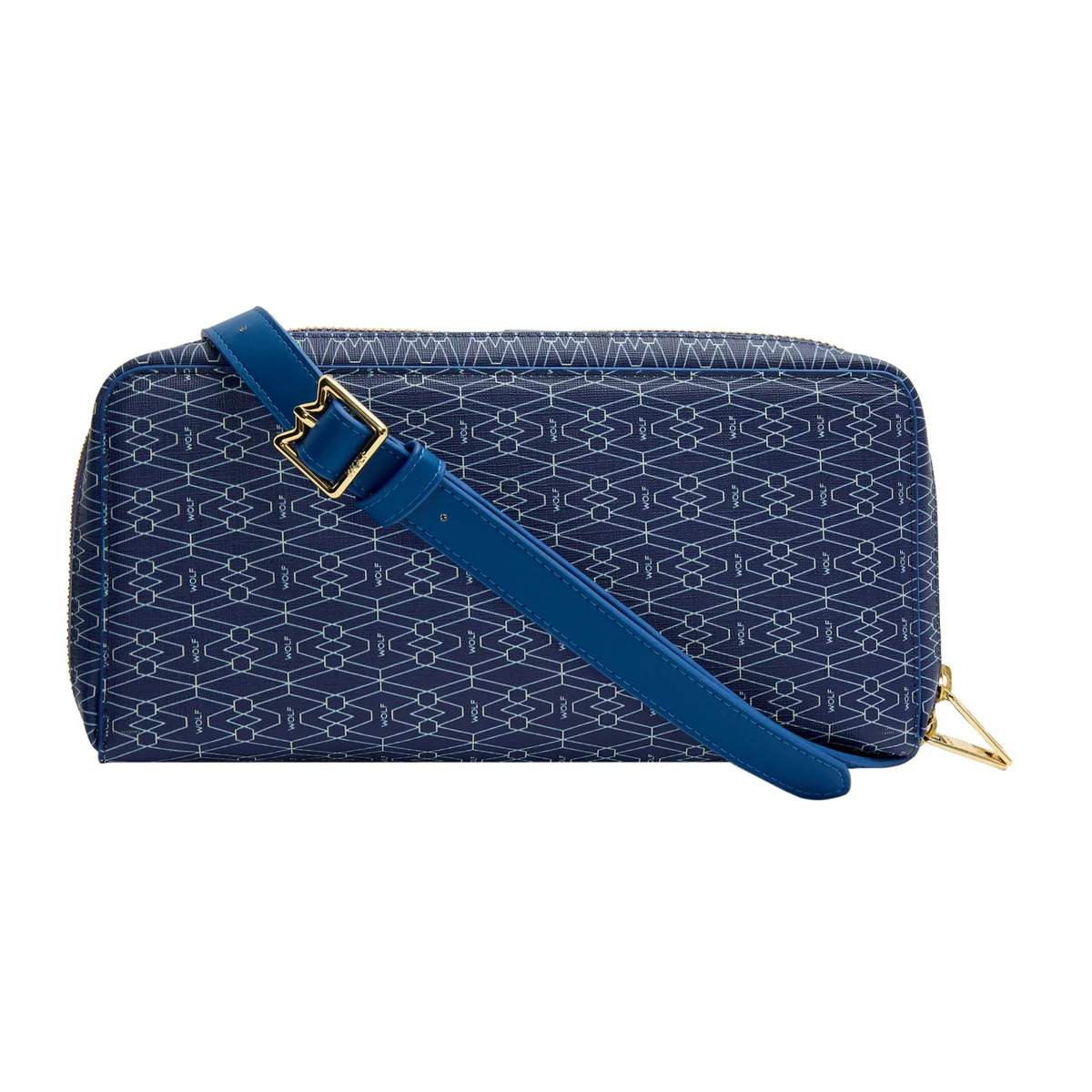 WOLF Signature Vegan Collection Blue Travel Case - Image 3