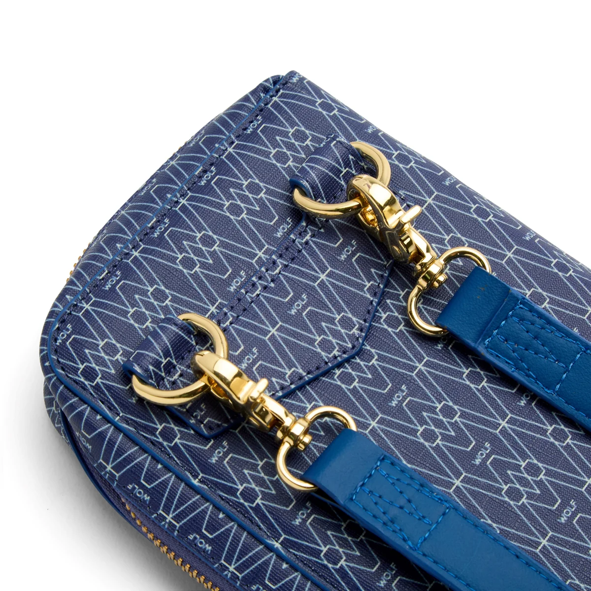 WOLF Signature Vegan Collection Blue Travel Case - Image 6