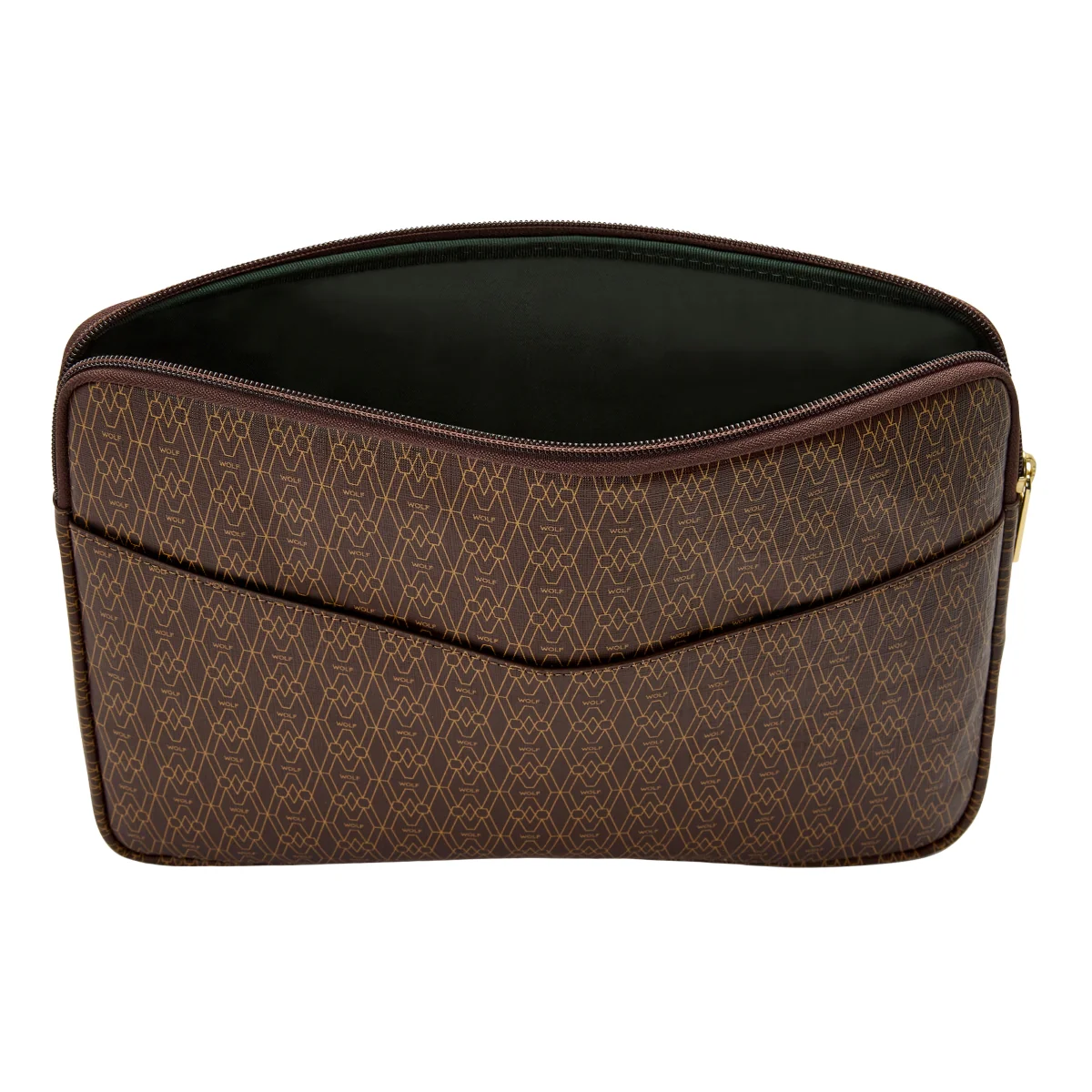 Wolf Signature Vegan Collection Brown Laptop Zip Case - Image 3