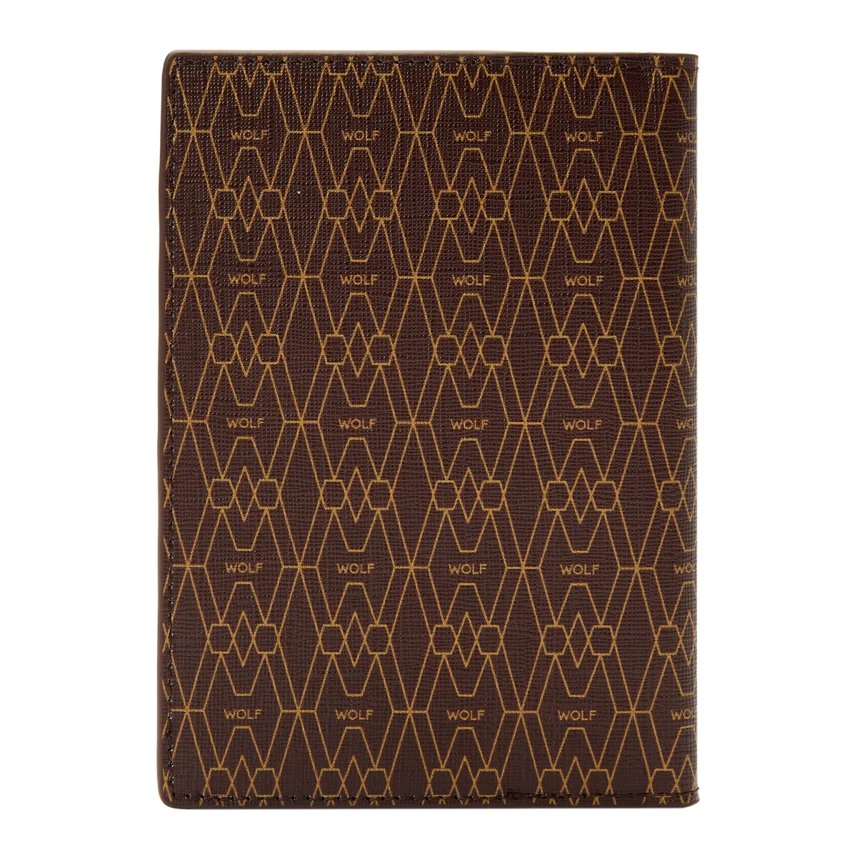 Wolf Signature Vegan Collection Brown Passport Sleeve - Image 2