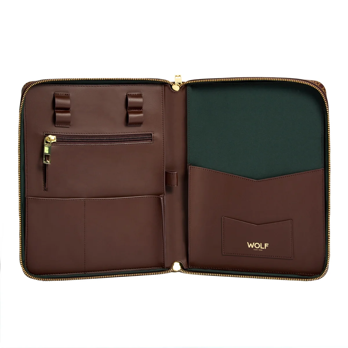 Wolf Signature Vegan Collection Brown Range Ipad Tech Case - Image 3