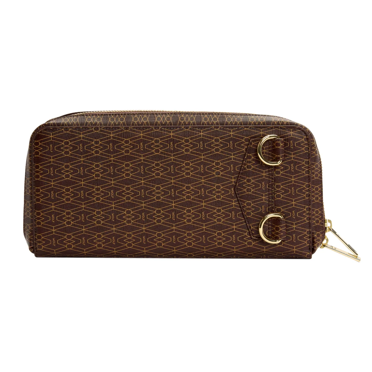 WOLF Signature Vegan Collection Brown Travel Case - Image 2