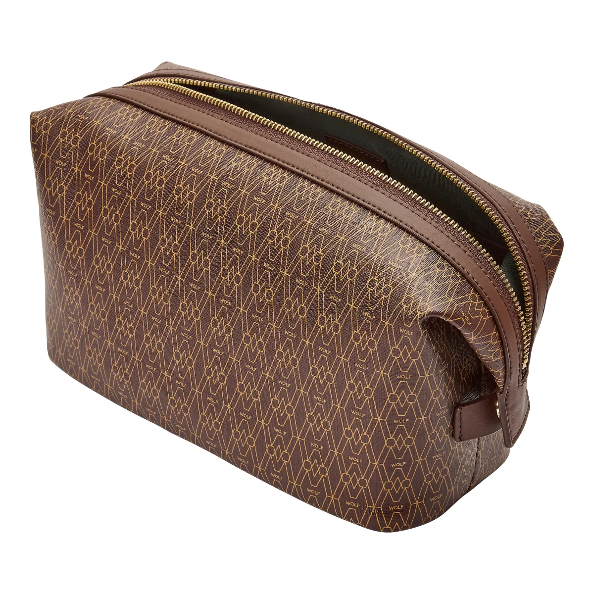 Wolf Signature Vegan Collection Brown Washbag - Image 3