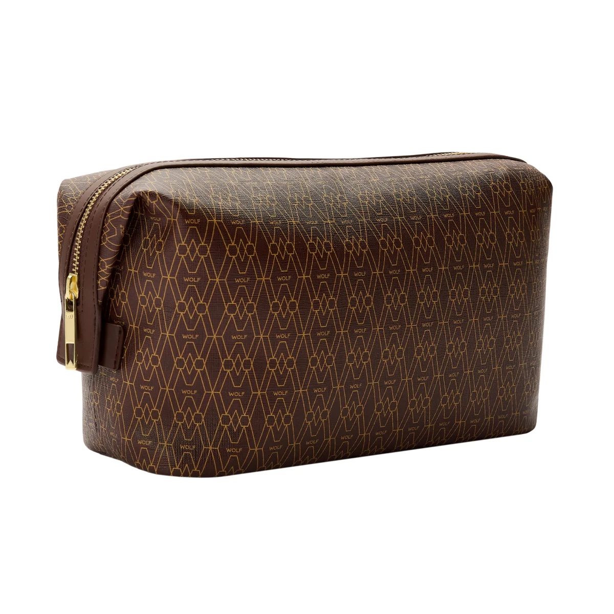 Wolf Signature Vegan Collection Brown Washbag - Image 4