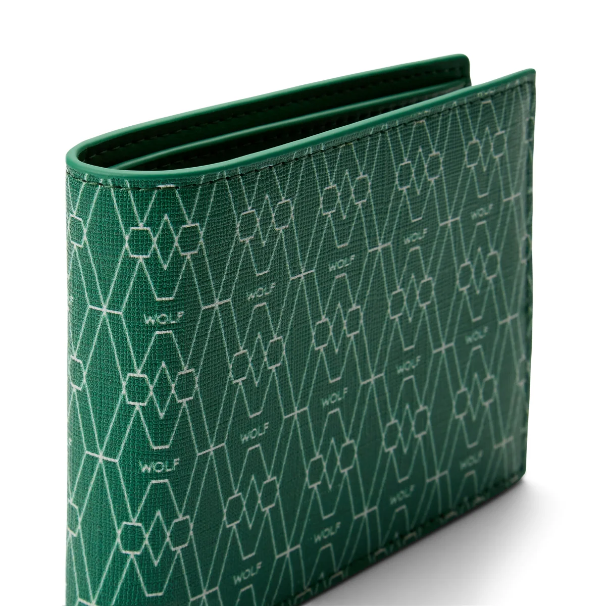 Wolf Signature Vegan Collection Green Billfold Coin Wallet - Image 4