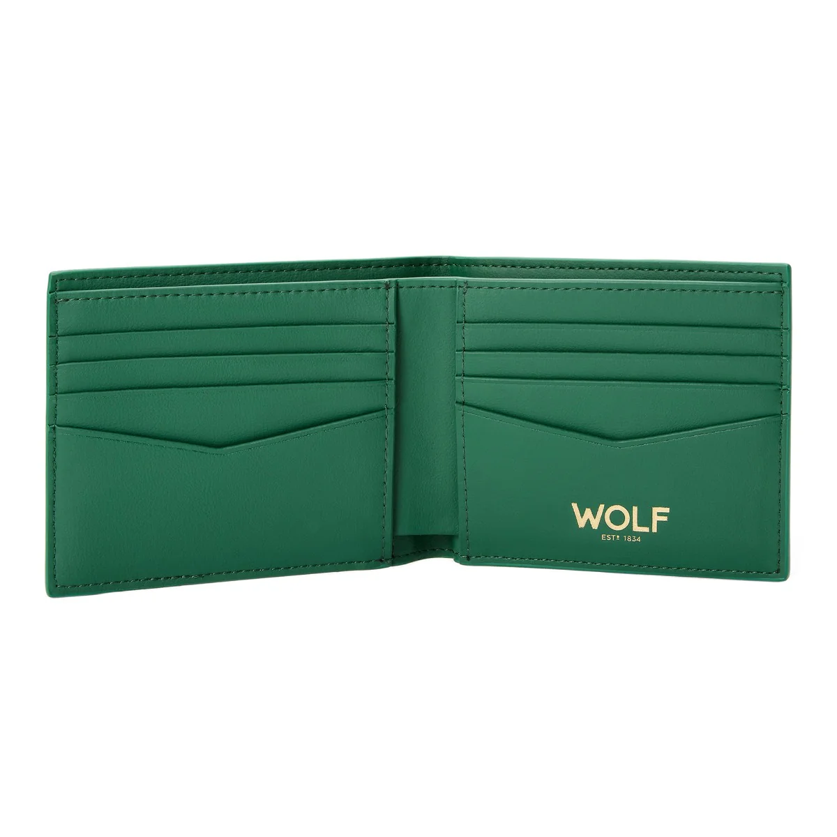 Wolf Signature Vegan Collection Green Billfold Wallet - Image 4