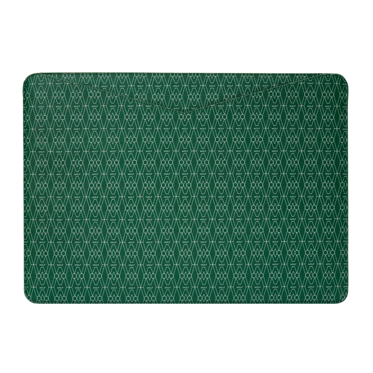 Wolf Signature Vegan Collection Green Laptop Sleeve