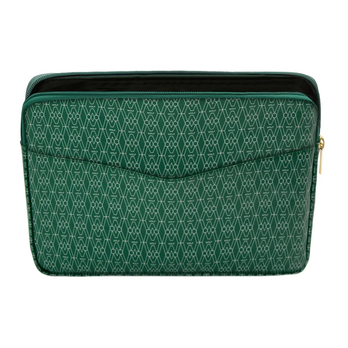 Wolf Signature Vegan Collection Green Laptop Zip Case - Image 3