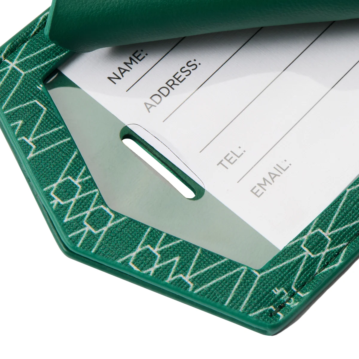 Wolf Signature Vegan Collection Green Luggage Tag - Image 2