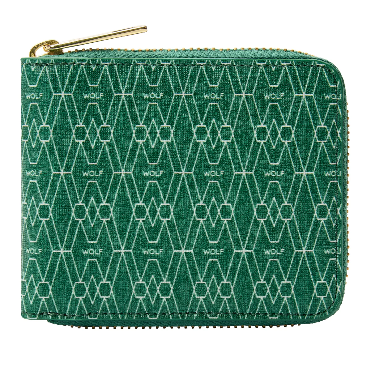 Wolf Signature Vegan Collection Green Range Zip Around Wallet