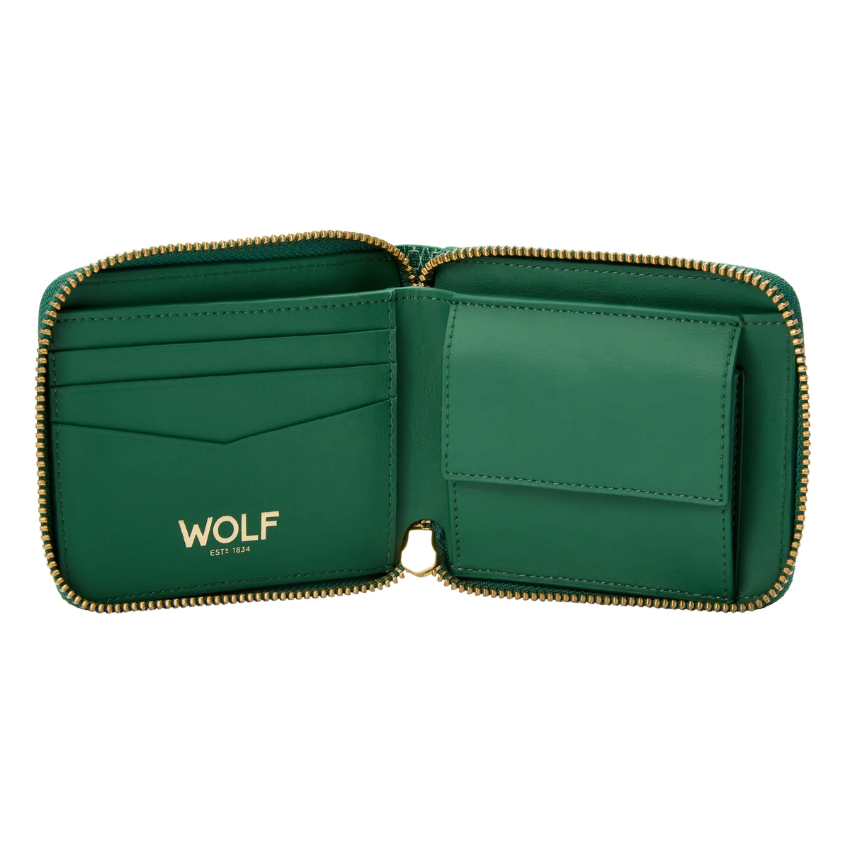 Wolf Signature Vegan Collection Green Range Zip Around Wallet - Image 3